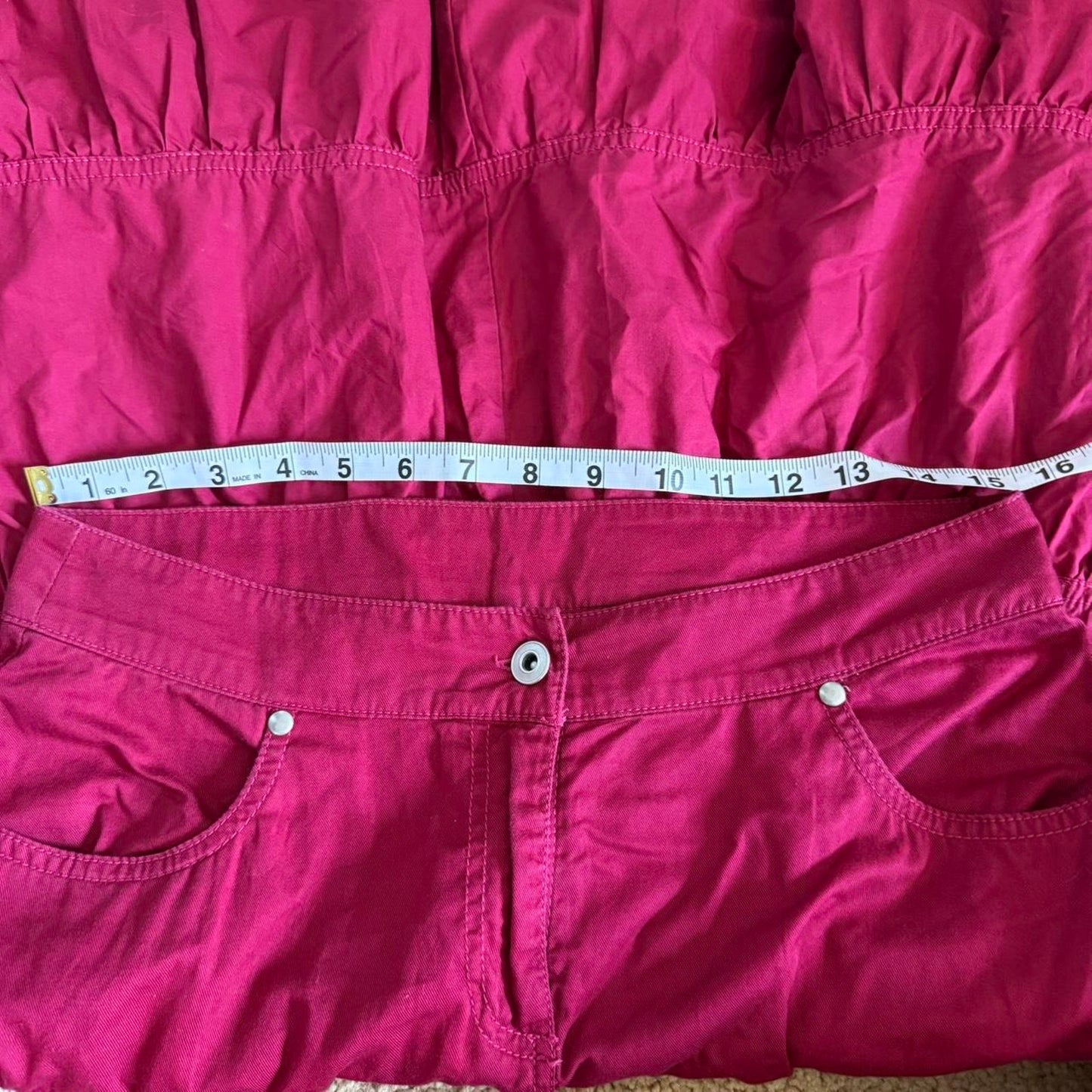 Pink y2k tiered maxi skirt