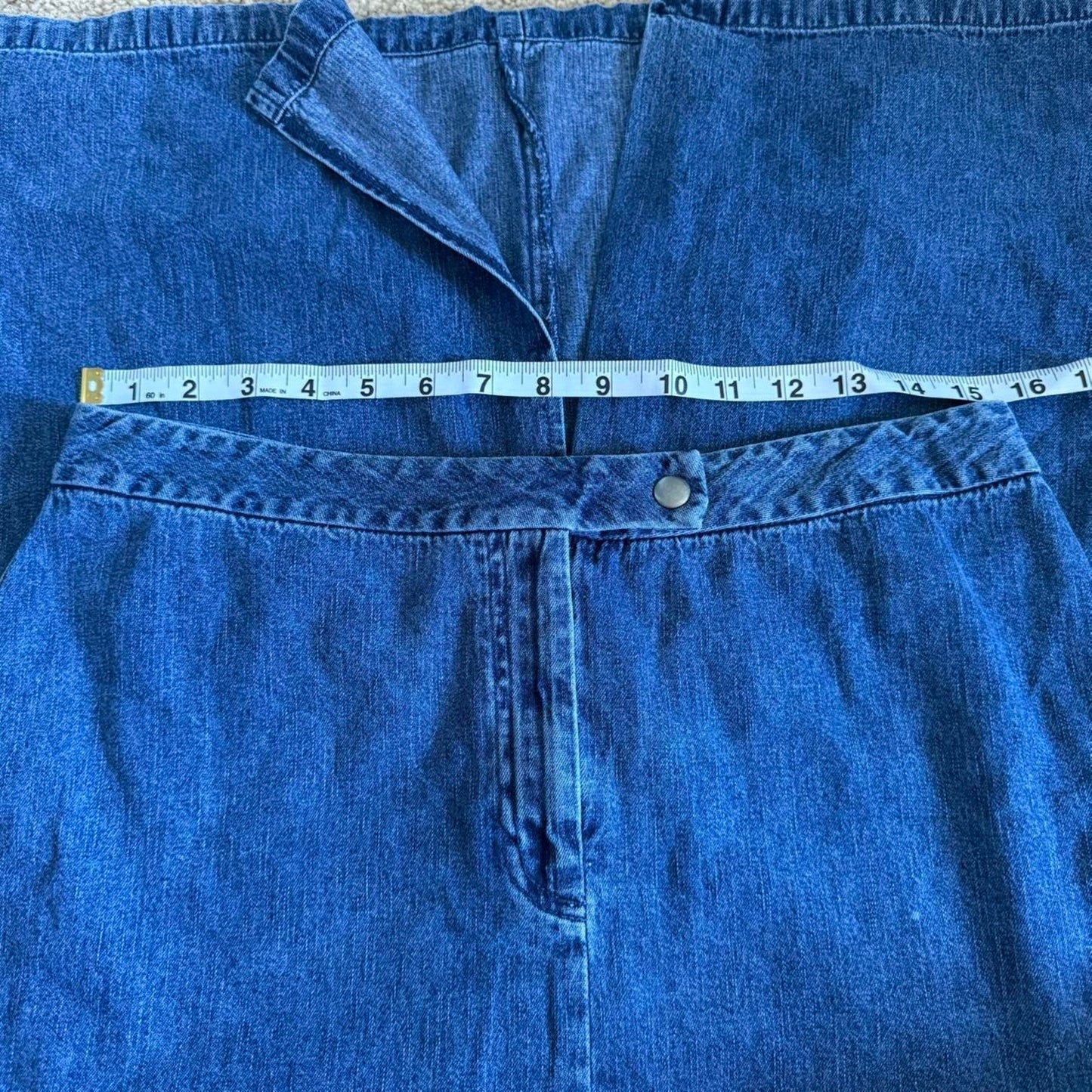 90s maxi denim skirt