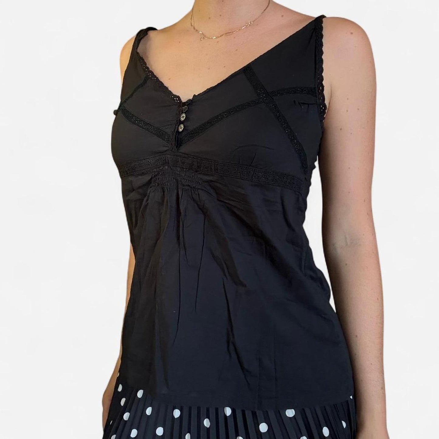 Black vintage tank top