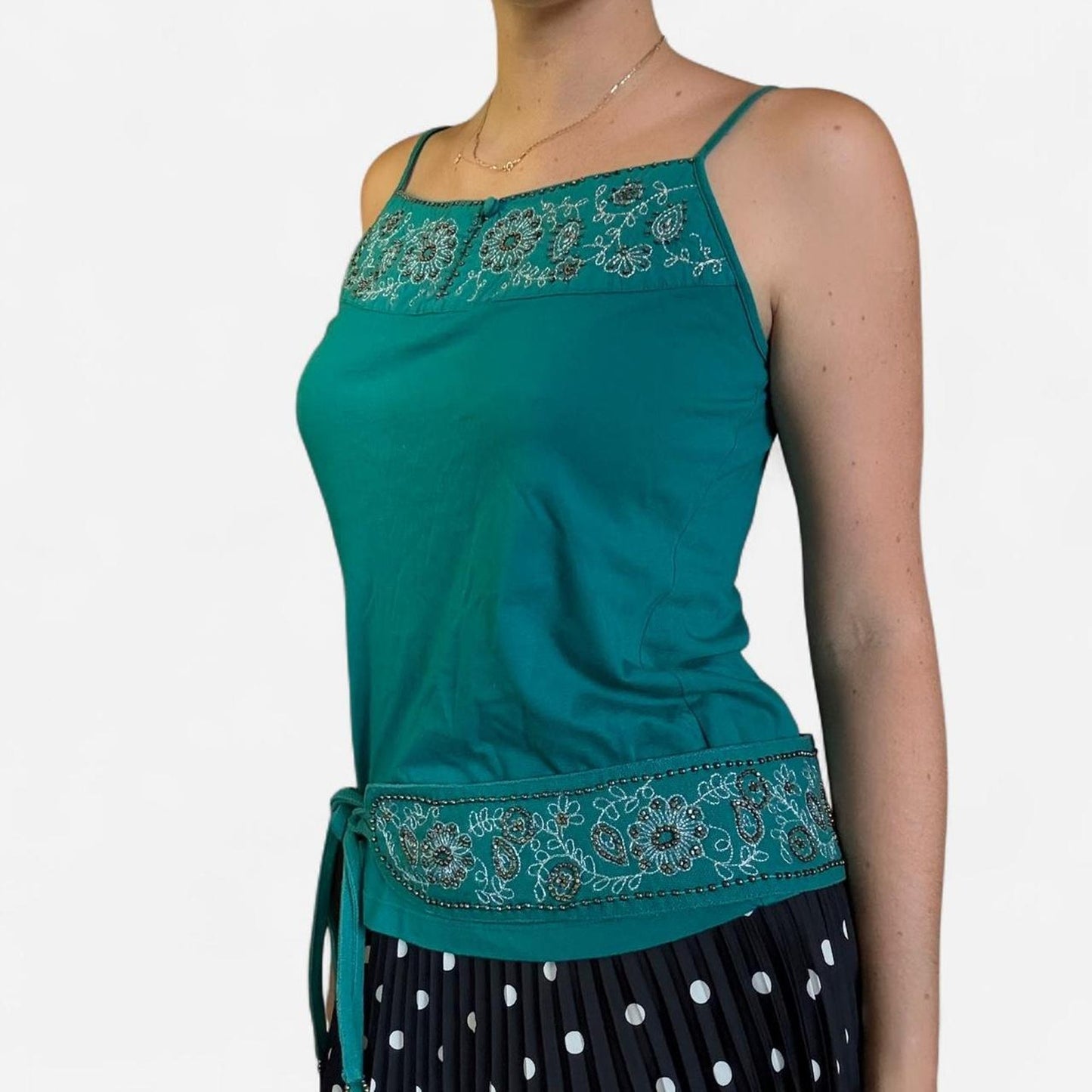 Boho vintage floral cami