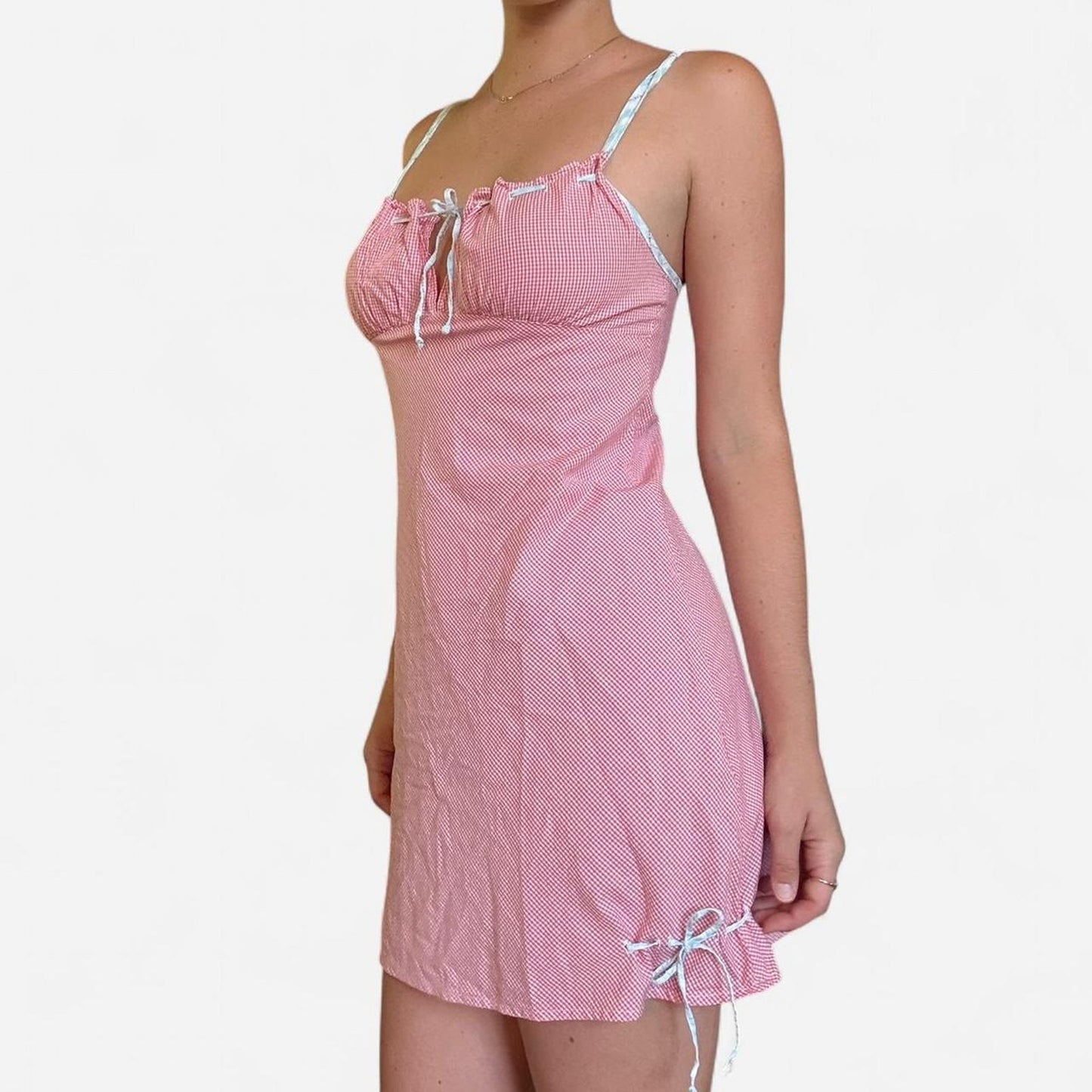 Pink vintage mini dress