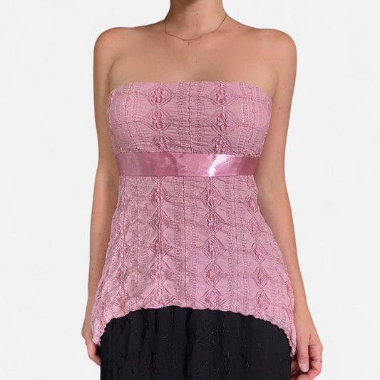 Pink mkm designs vintage strapless