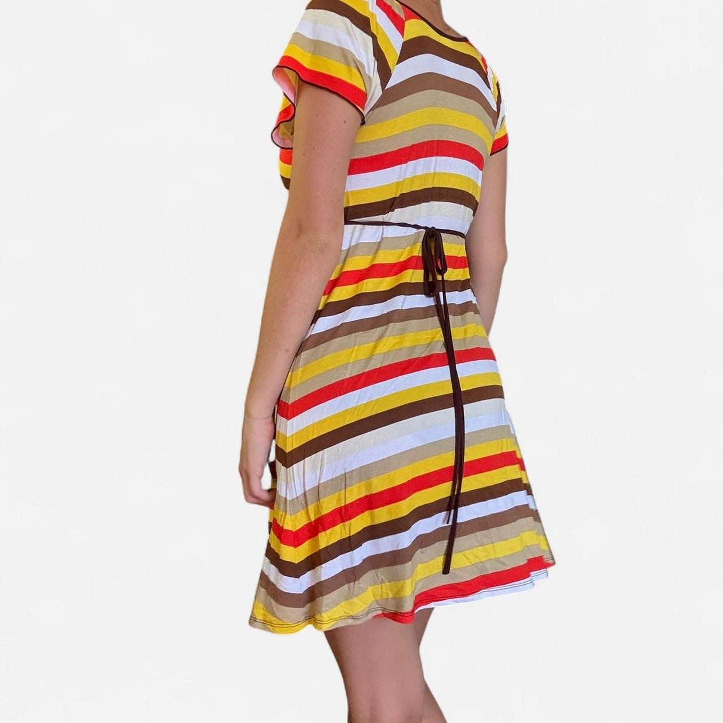Colorful striped dress