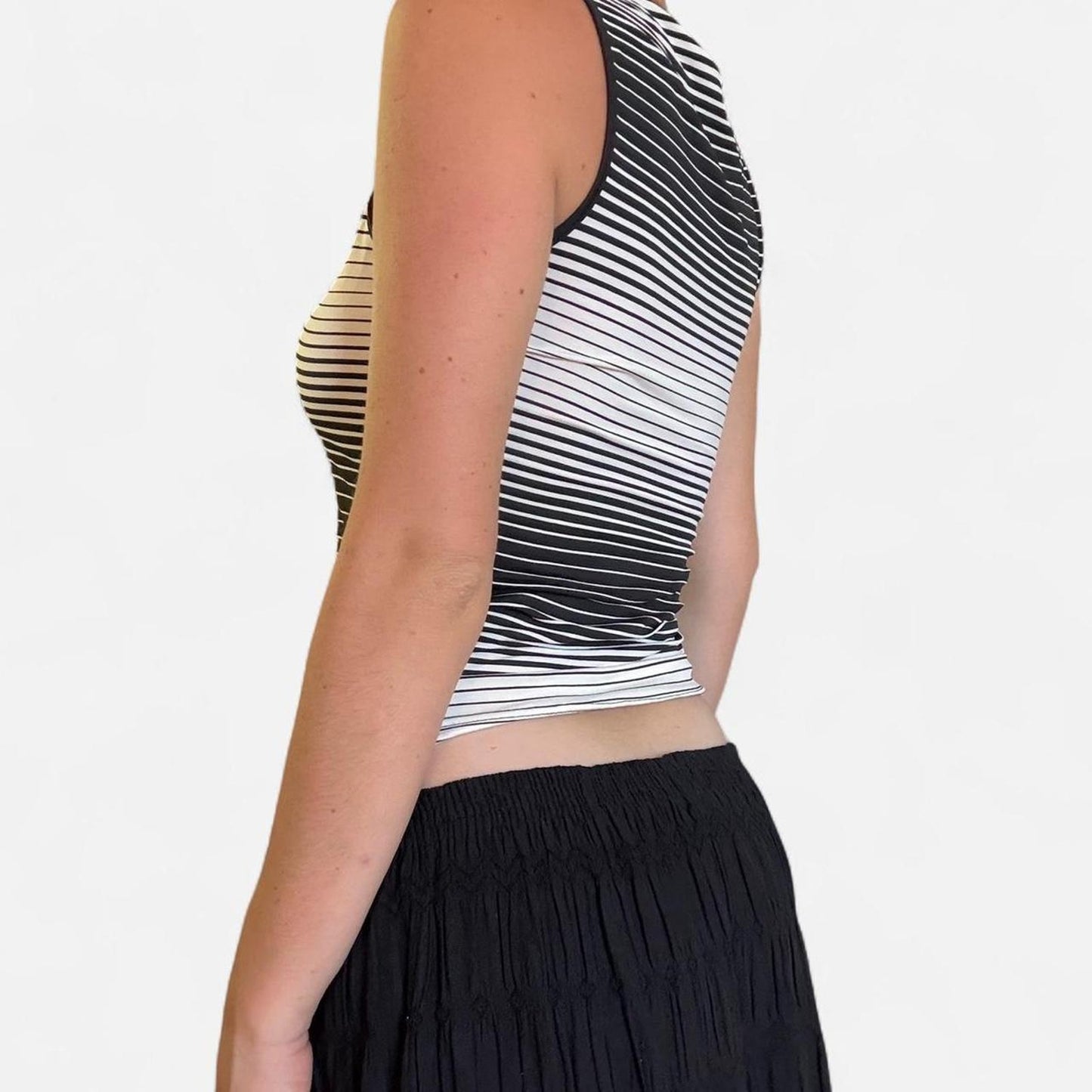 Black and white striped Vero Moda tank top