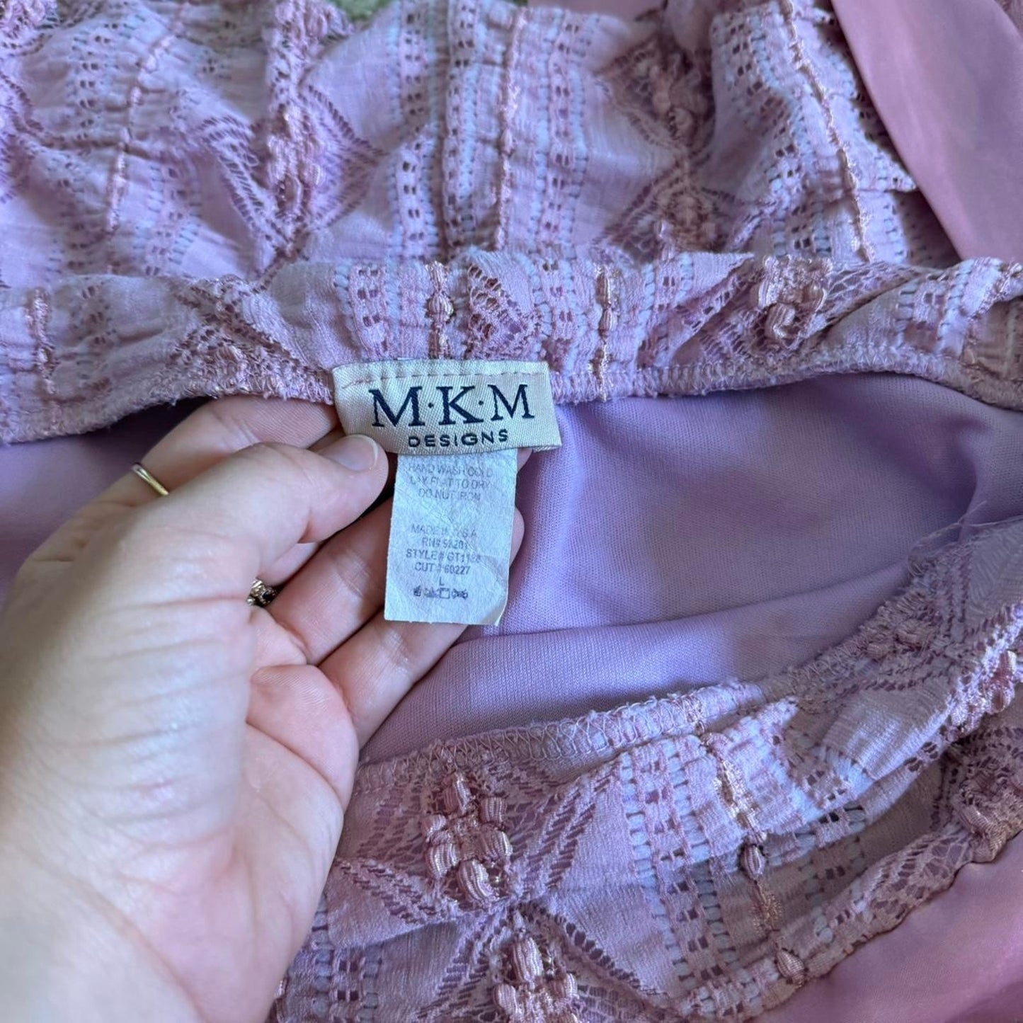 Pink mkm designs vintage strapless