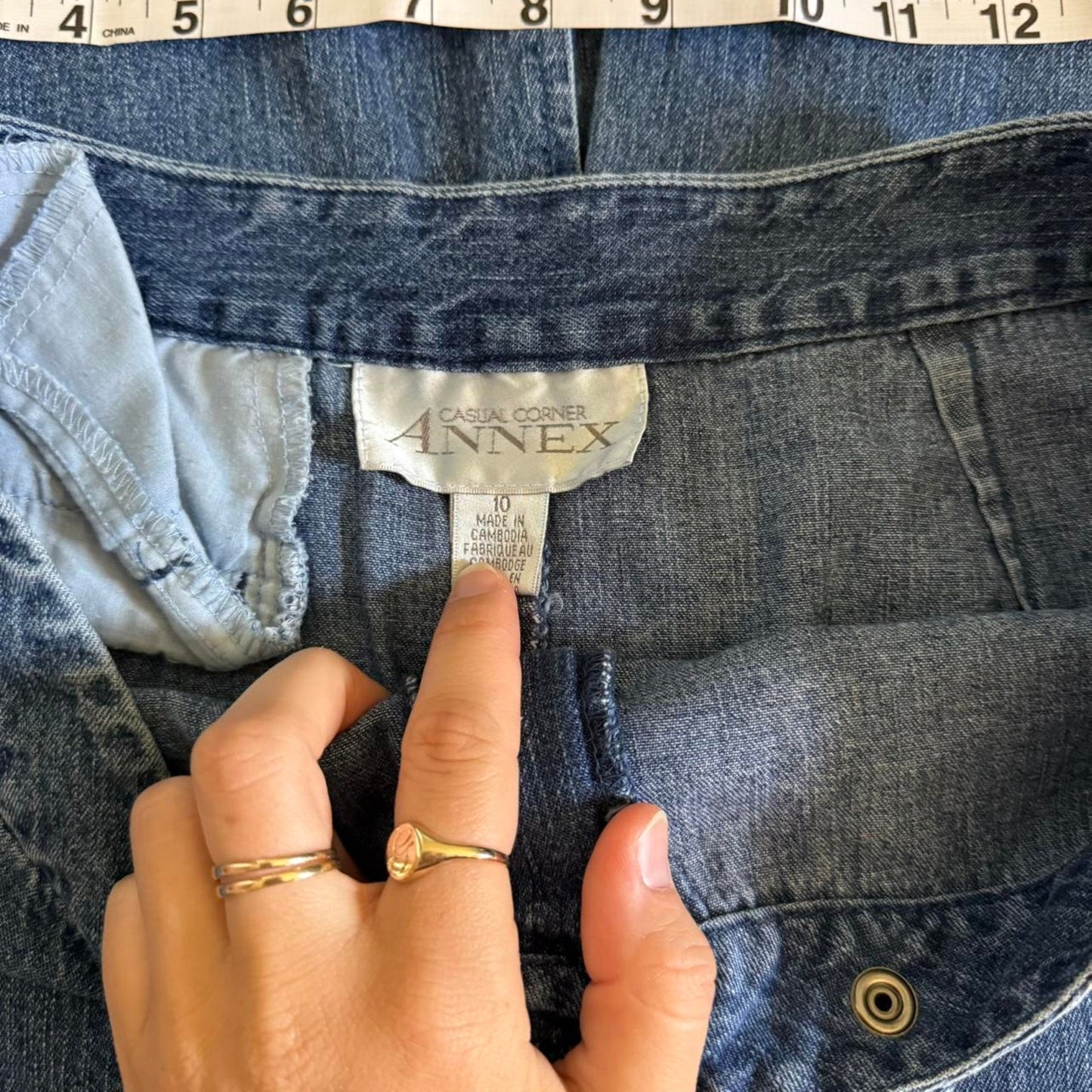 90s maxi denim skirt