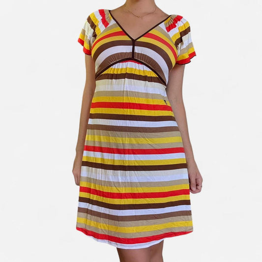 Colorful striped dress