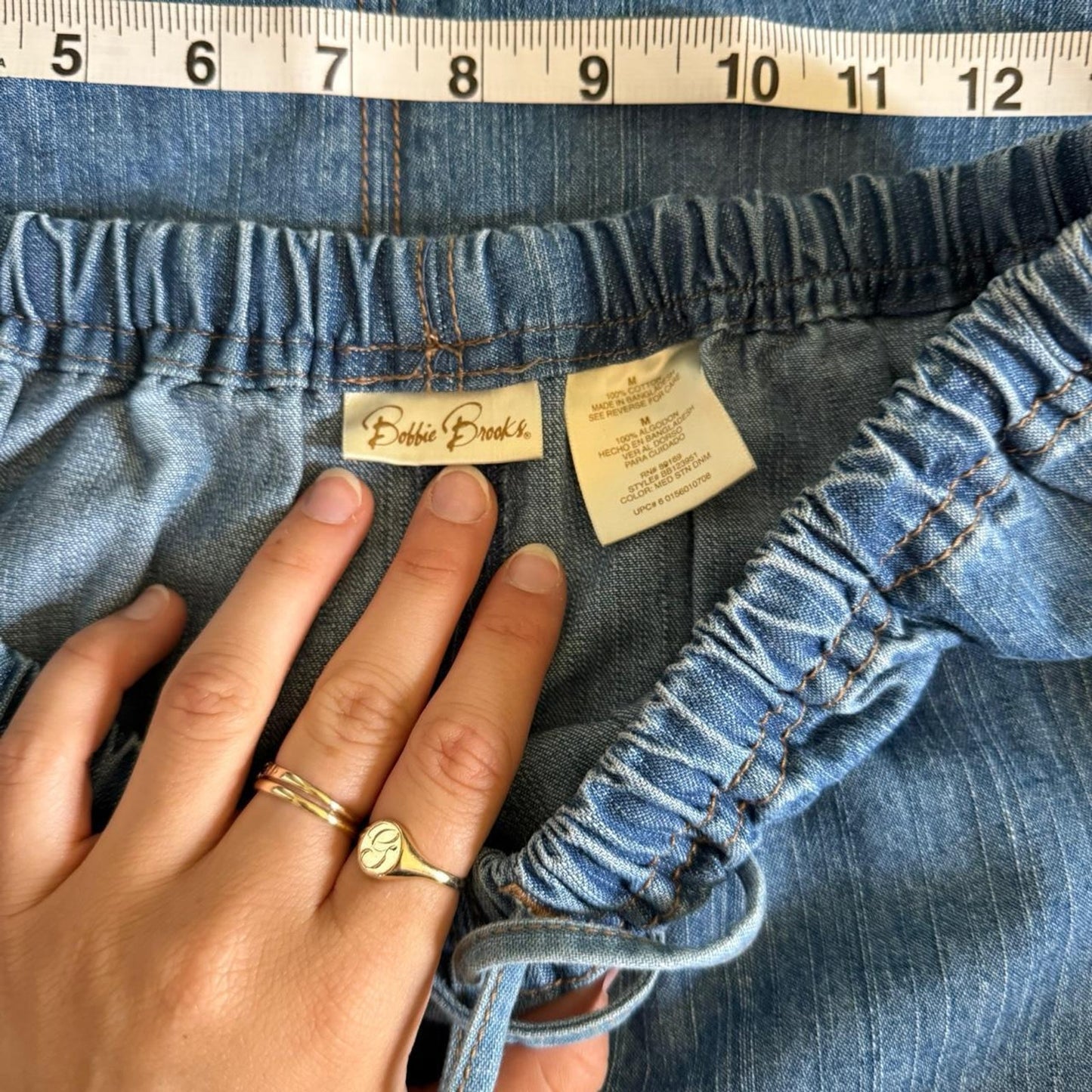 80s90s denim maxi skirt