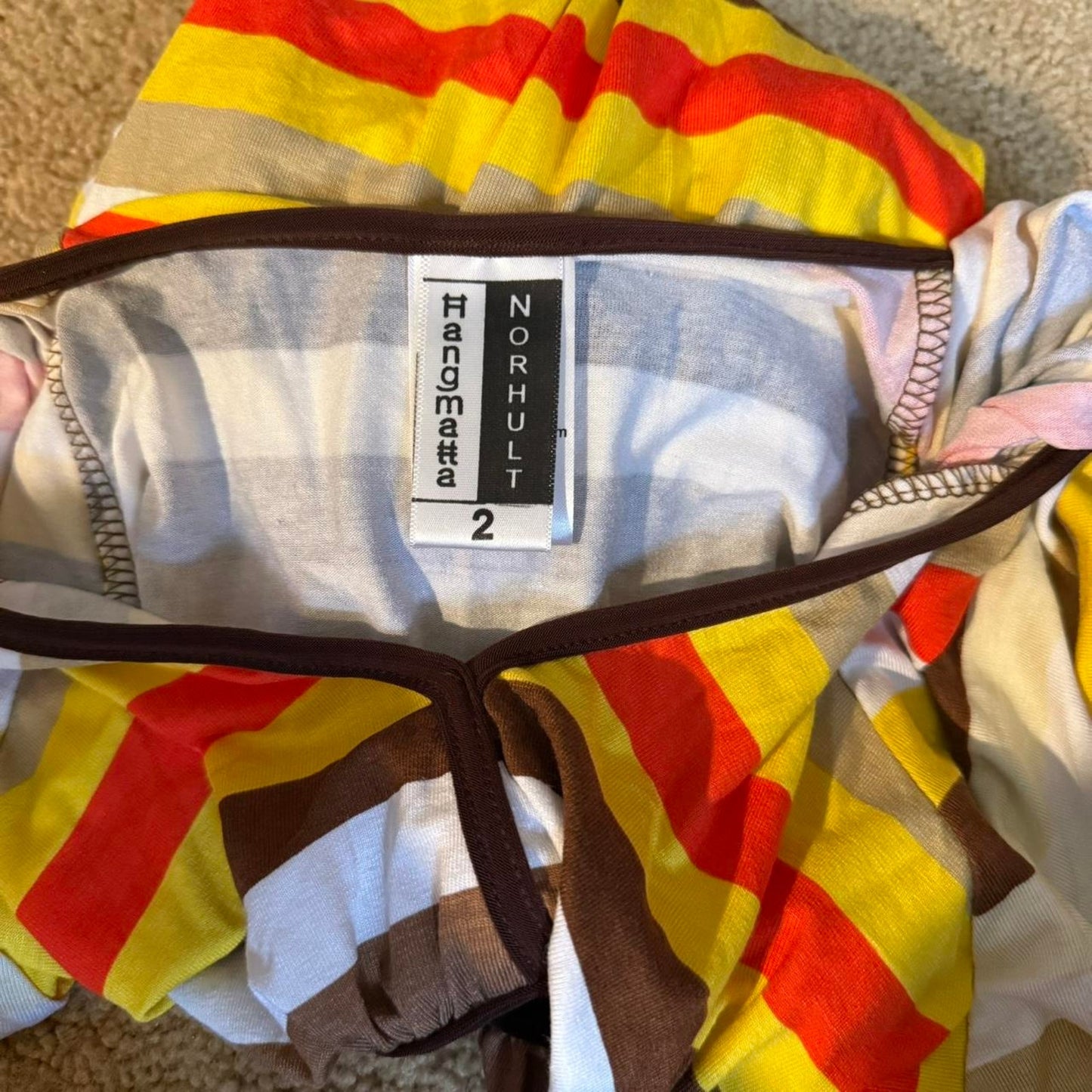 Colorful striped dress