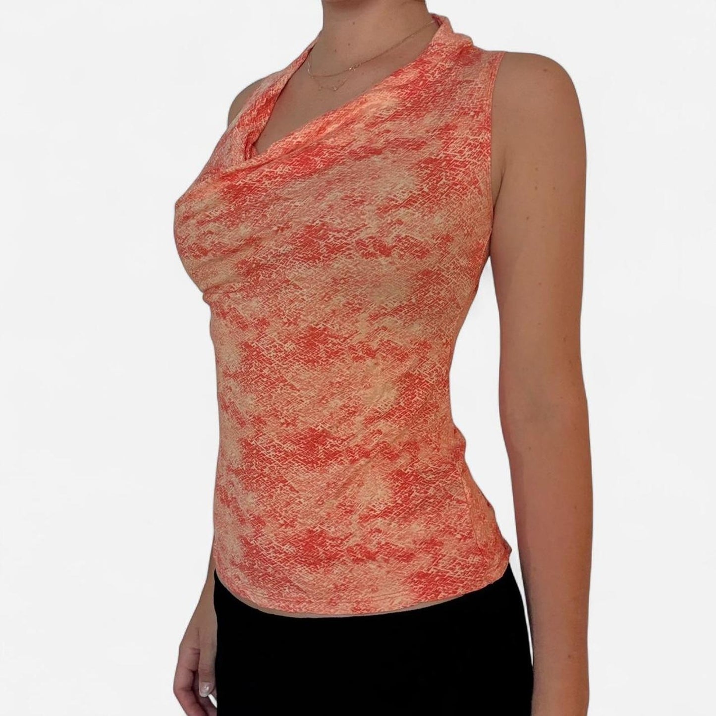 Orange and yellow y2k tank top