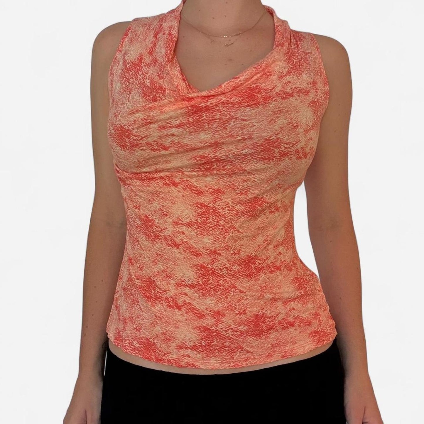 Orange and yellow y2k tank top