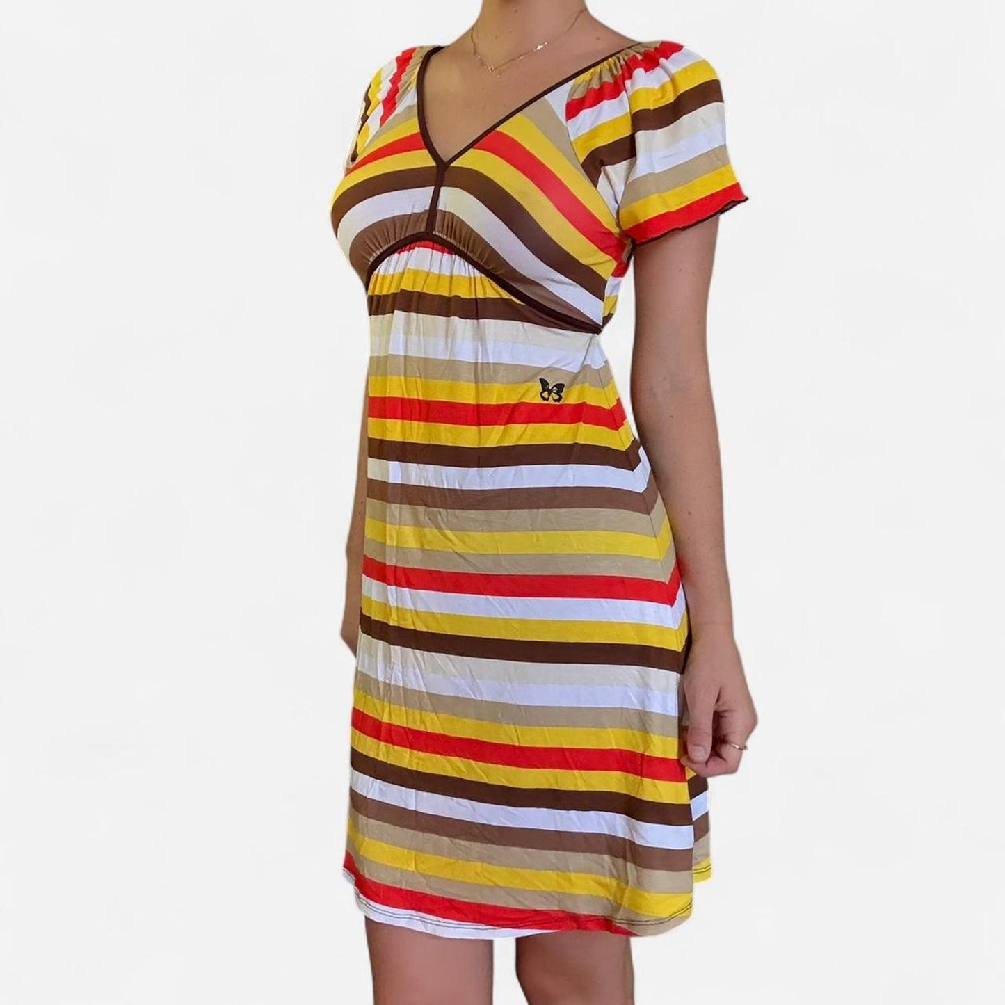 Colorful striped dress